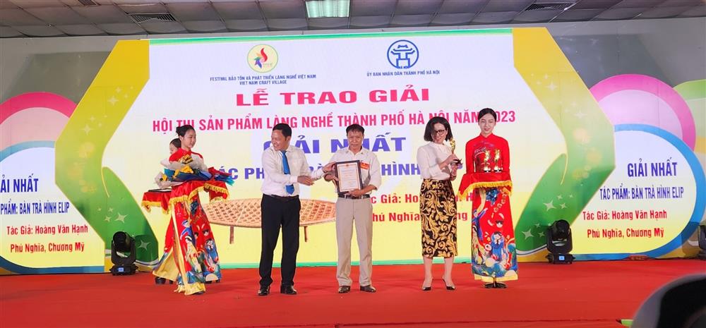 Làng nghề mây tre đan Phú Vinh đạt giải cao trong Hội thi sản phẩm làng nghề 2023